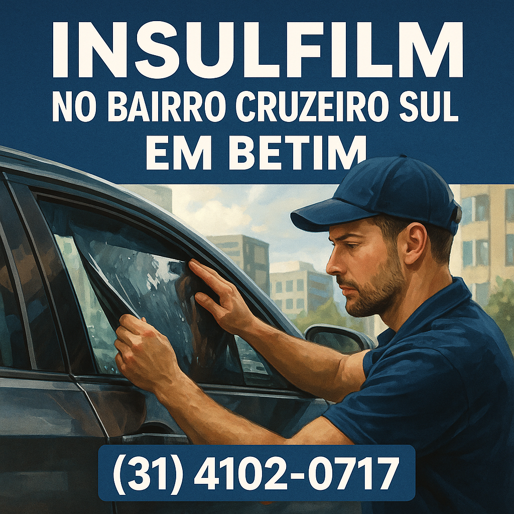 Insulfilm no Bairro Cruzeiro do Sul em Betim | (31) 4102-0717