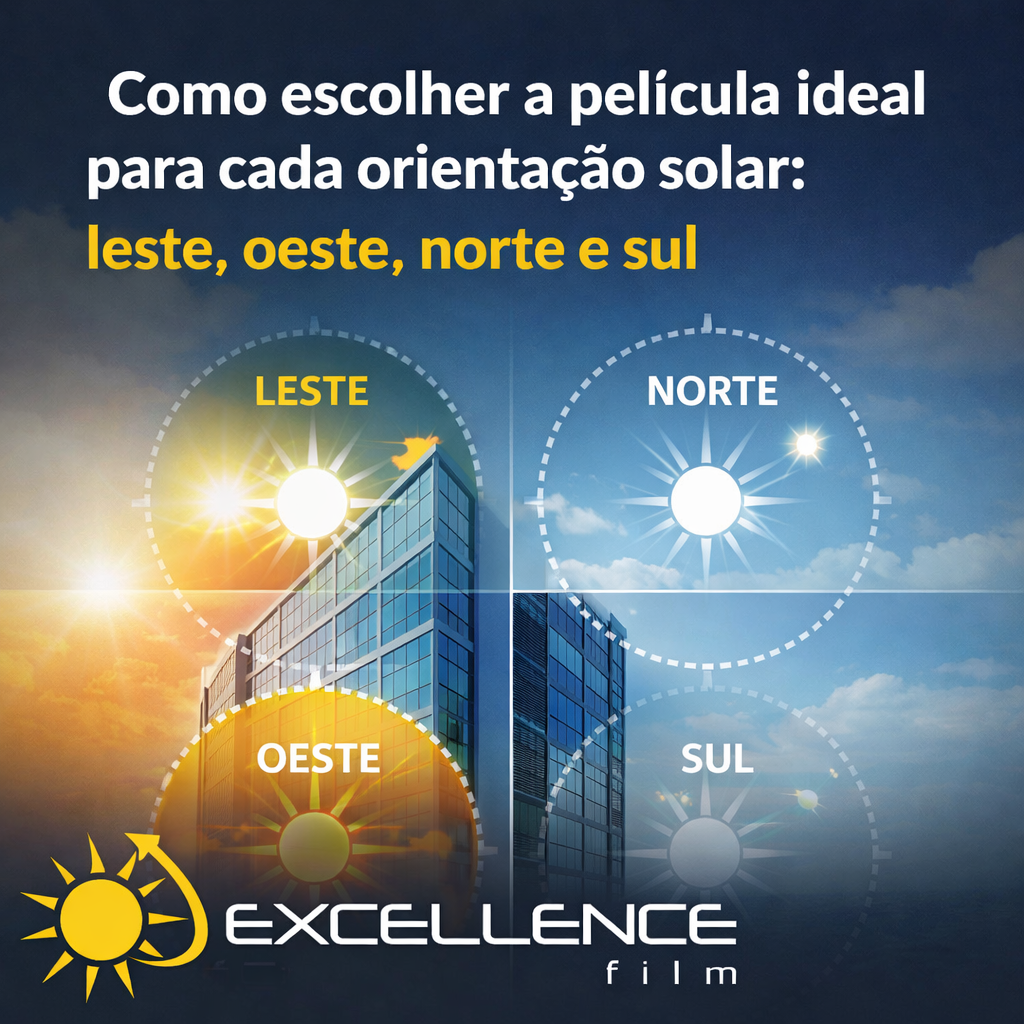 Como escolher a película ideal para cada orientação solar: leste, oeste, norte e sul