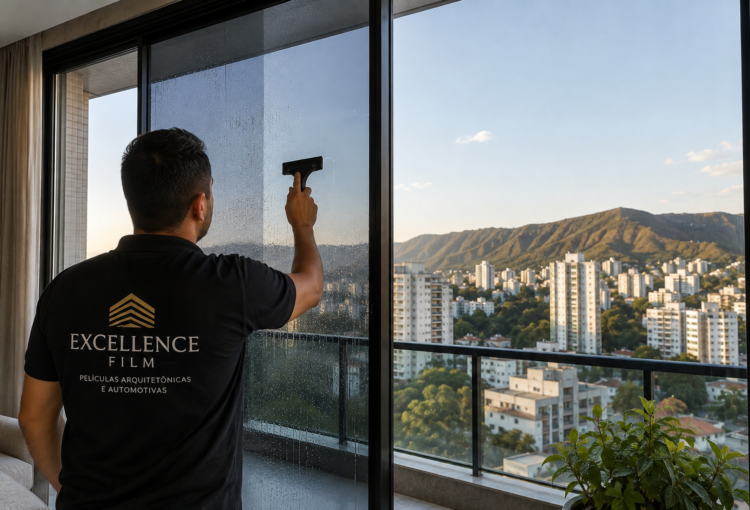 Instalação de Insulfilm Residencial em apartamento no bairro Serra em Belo Horizonte